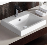 LOW PROFILE Ceramic Semi-Inset Basin